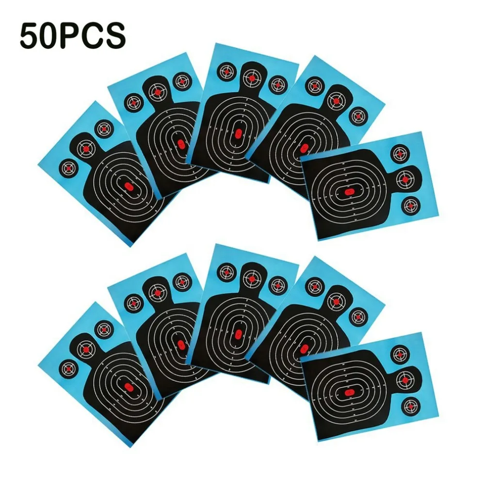 

50pcs Adhesive Shooting Sticker Fluorescent Splash Objectives Archery Target Airsoft Practise Targets practising training