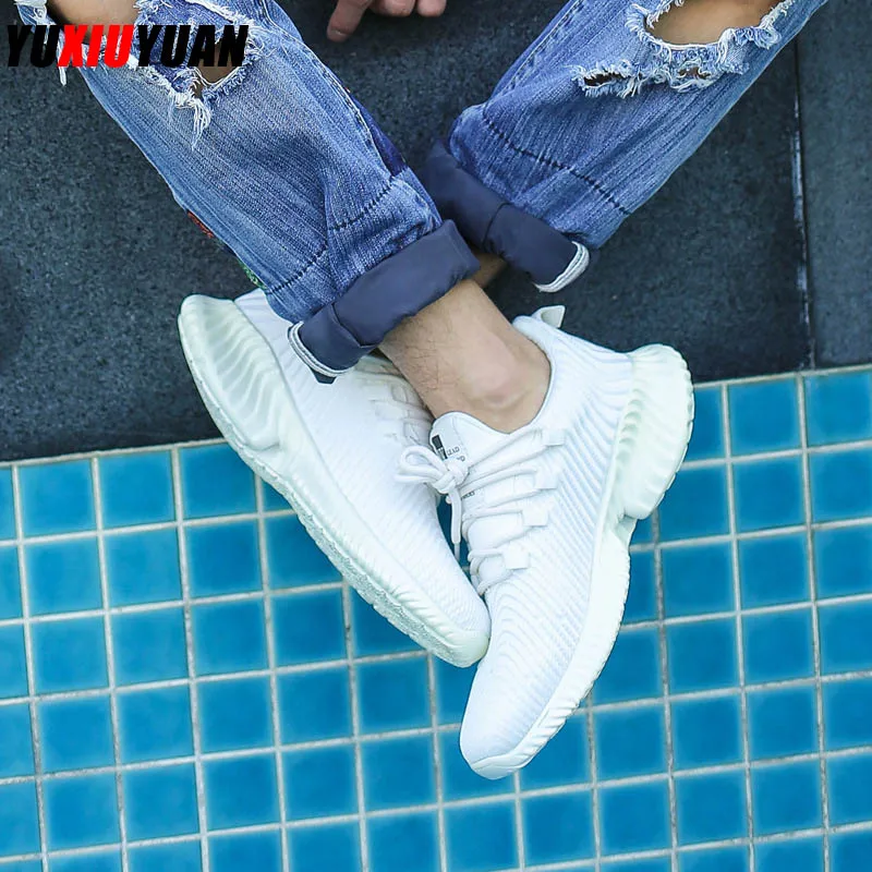

New Men Mesh (Air mesh) Ultralight Soft Bottom Running Shoes Fashion Women Breathable Non-Slip Sewing Thread Sneakers