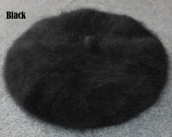 Модная чистая меховая шапка из натуральной норки женская повседневная меховая шапка ручной работы KFP702 - Цвет: Black