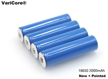 

10 pcs. New 18650 Rechargeable Battery 3.7V 2000 mAh+sharp Li-ion Battery Charged Flashlight for Mobile Device / Power Source