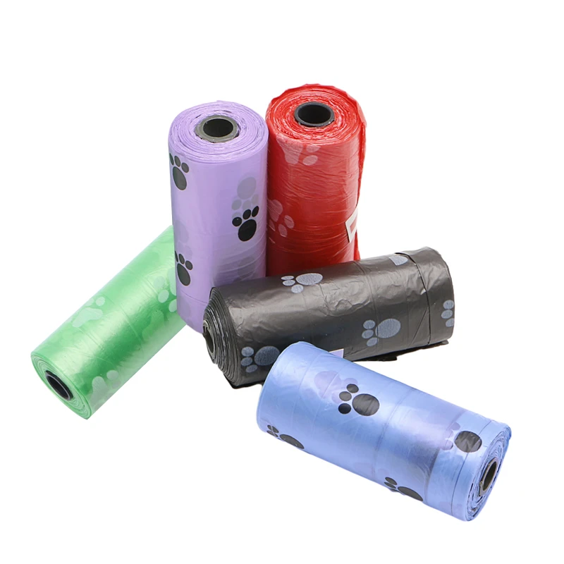 

1 Roll Pet Dog Waste Poop Bag Poo Printing Degradable Clean-up#H0VH# Drop shipping
