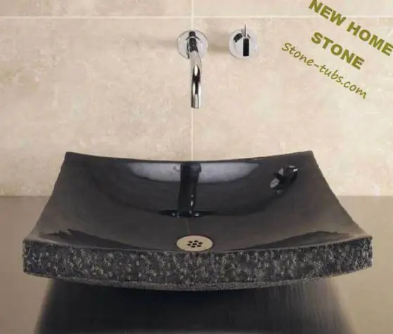 Swan stone sinks black granite stone cut out from one piece stone ... Swan stone sinks black granite stone cut out from one piece stone ...