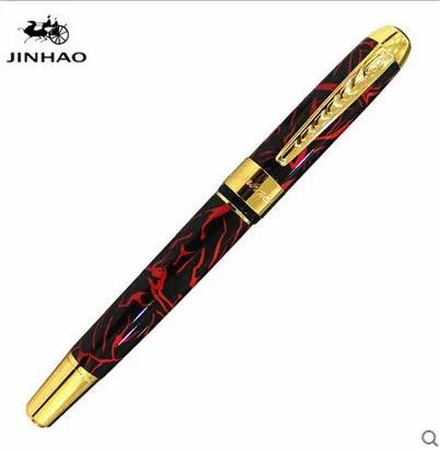 Jinhao 250, Высококачественная цветная Роскошная металлическая авторучка, школьные офисные канцелярские принадлежности, каллиграфия, 0,5 мм, перьевые чернильные ручки, подарок - Цвет: J