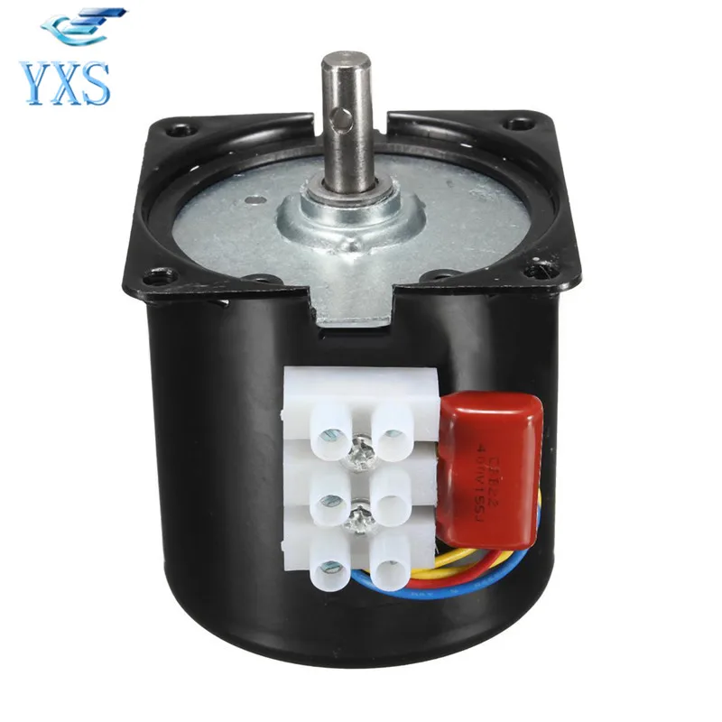 60KTYZ 14W AC220V 50HZ 60HZ AC Synchronous Motor CW CCW 1 2RPM 2 5RPM 5RPM 8RPM
