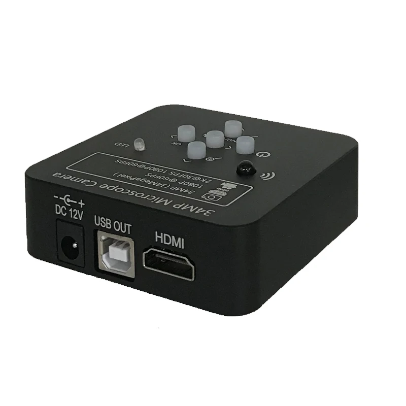 Промышленный видеомикроскоп 34MP 1080P 60FPS HDMI USB камера 180X 300X C образное Крепление