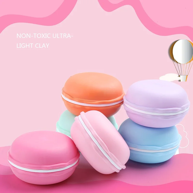 

Colorful Macaron 24pcs/set Color Ultralight Clay High Quality Slime Toys Modeling Clay Plasticine DIY Craft Silly Putty For Kids
