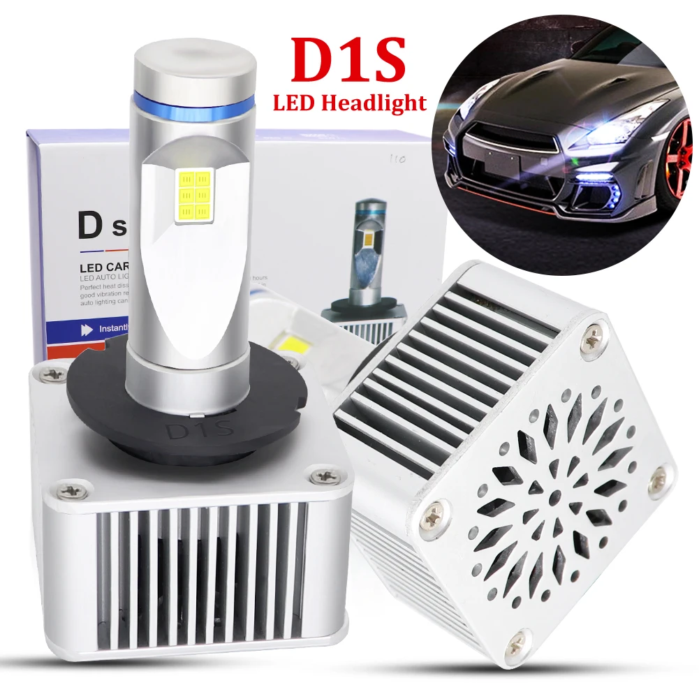 

2pcs 70W D1S D2S D3S D4S LED Car Headlight Bulbs 11000LM 6500K White IP65 Waterproof For Auto Front Headlamp Fog Lights DC 8-48V