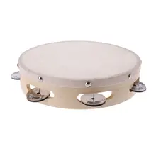 Перкуссия барабанный бубен ручной Jingle для КТВ настольная игра; игрушка из овчины