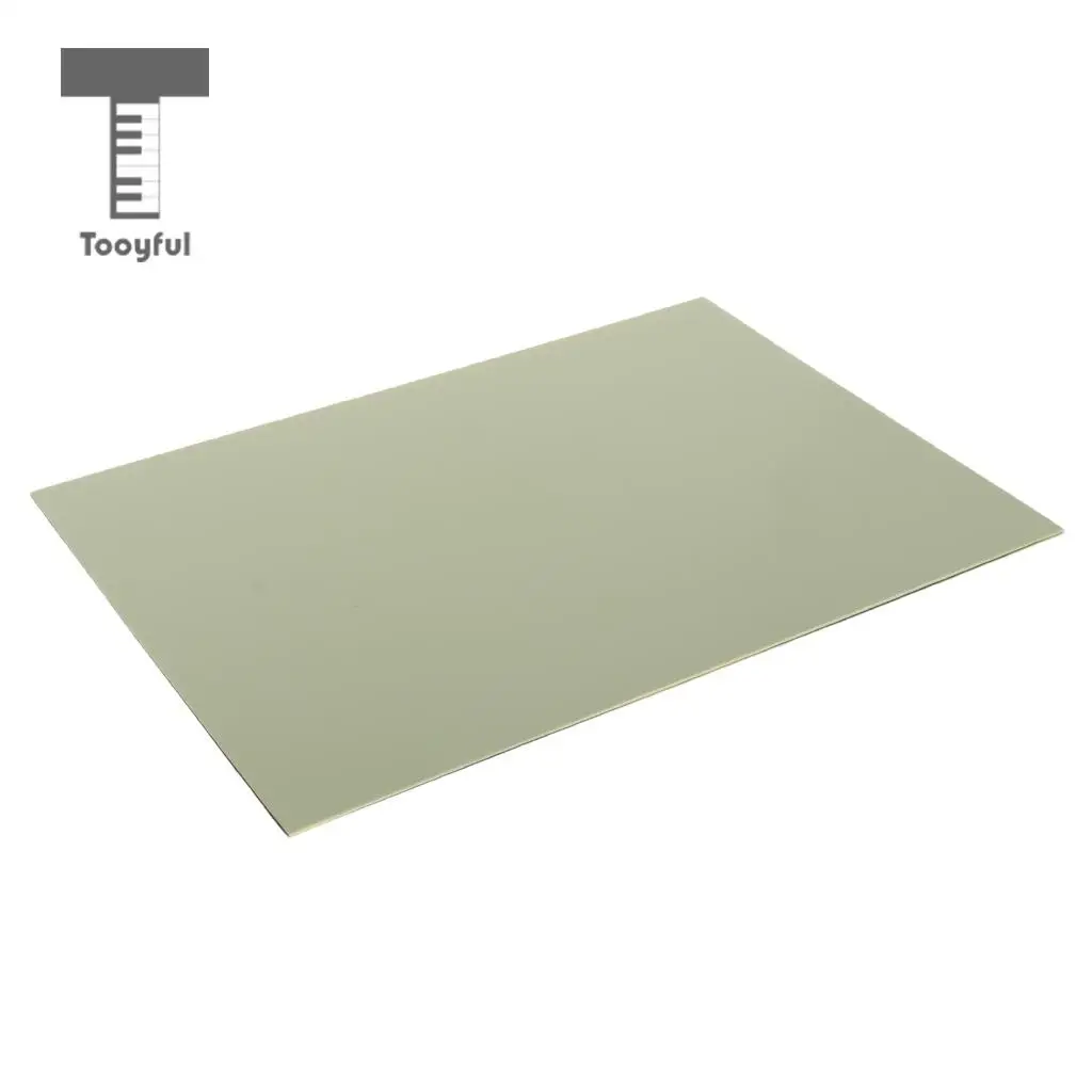 Tooyful Exquisite Plastic 3-Ply Guitars Bass Pickguard Blank Material Sheet Unfinished Scratch Plate 