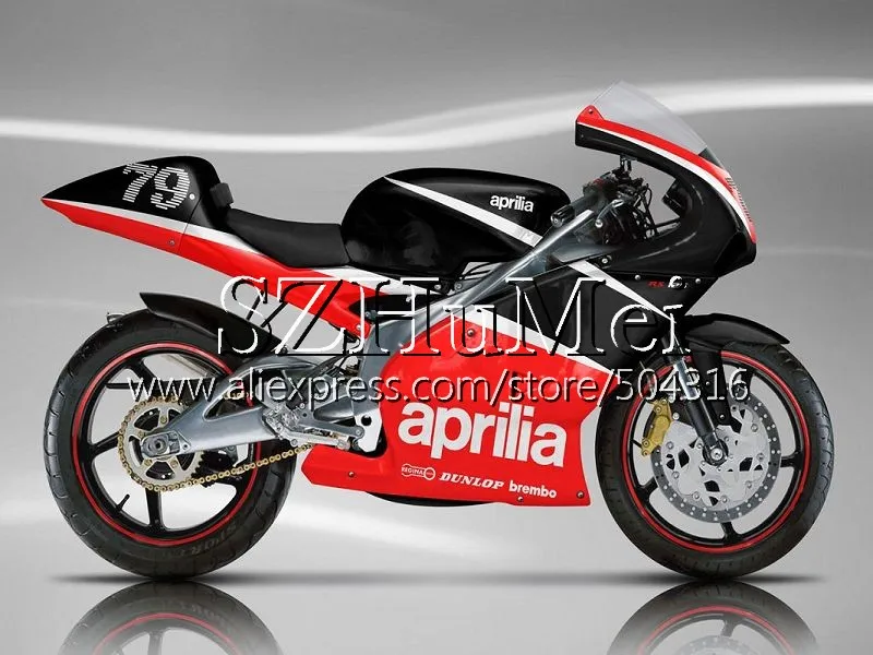 Корпус для Aprilia RS 125 1999 2000 2001 2002 2003 2005 84SH10 RS4 RS-125 серебро черный RSV125 RS125 99 00 01 02 03 04 05 обтекатели - Цвет: No.  9