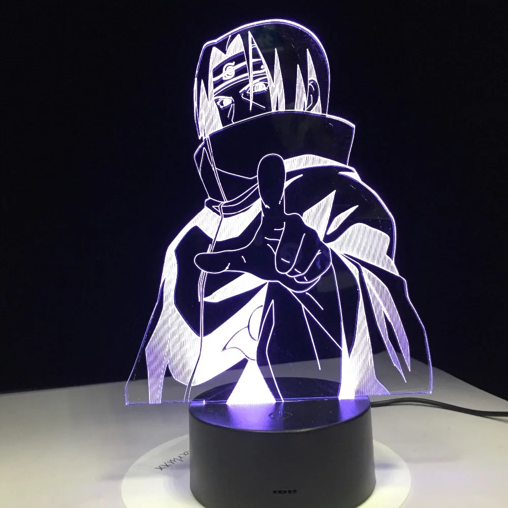 Naruto - Itachi Uchiha 7 Colors 3D Illusion Led Desk Lamp