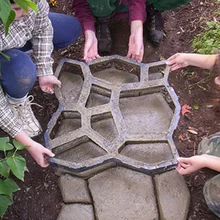 Garden Stone Walk Maker Mould DIY Pavement Concrete Mold Driveway Paving Brick Patio Moldes Para Concreto Slabs Path Pathmate 10pcs lot paving concrete mold pavement mold driveway paving pavement mold patio concrete stepping stone path walk maker