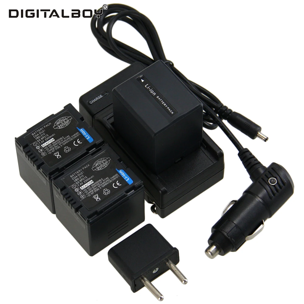 2017 3pcs CGA DU21 CGA DU21 CGADU21 Li ion Camera Battery + Charger