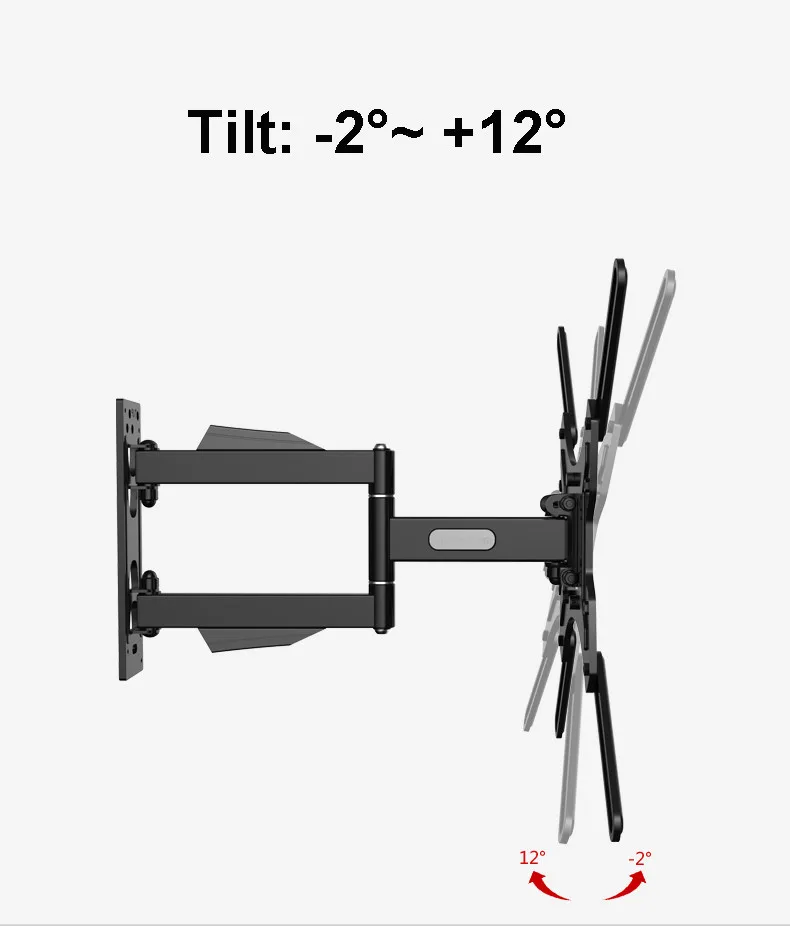 Loctek 26-47 дюймов Full Motion TV настенное крепление с удлинителем Макс. загрузка 25 кг Макс. VESA 400*400 мм