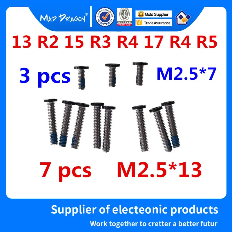

new Original 7 lower cover screws / 3 Hinges Cover Air Outlet screws for Dell Alienware 13 15 17 R3 R4 R5 Gray screw black screw