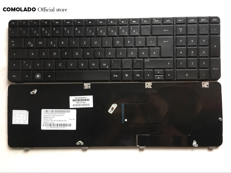 GR немецкая клавиатура для HP Compaq Presario CQ72 G72 Серия черная ноутбука Раскладка |