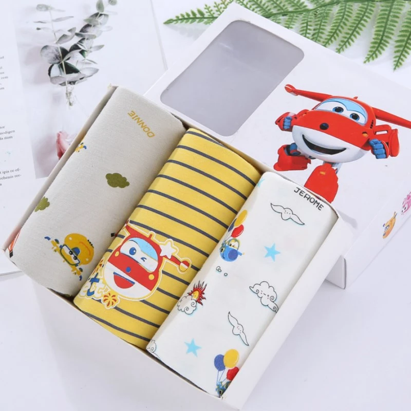 1 3Pcs Cartoon Kids Boy Briefs Pants Underwear Baby Children's Boxer Underpants Toddler Little Big Kid Ultra Soft Briefs Underwear