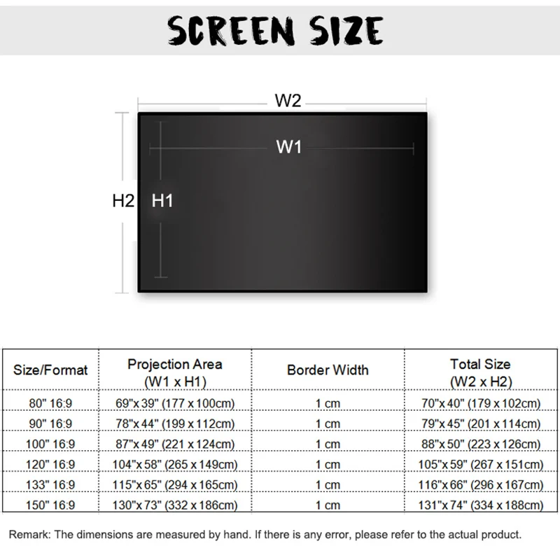  Ambient Light Rejecting ALR Projector Screen 80