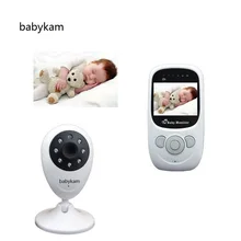 Babykam cry bébés bebe lloron nounou vidéo 2.4 pouces TFT LCD capteur de température IR Vision nocturne interphone 4 berceuses vidéo ON/OFF(China)
