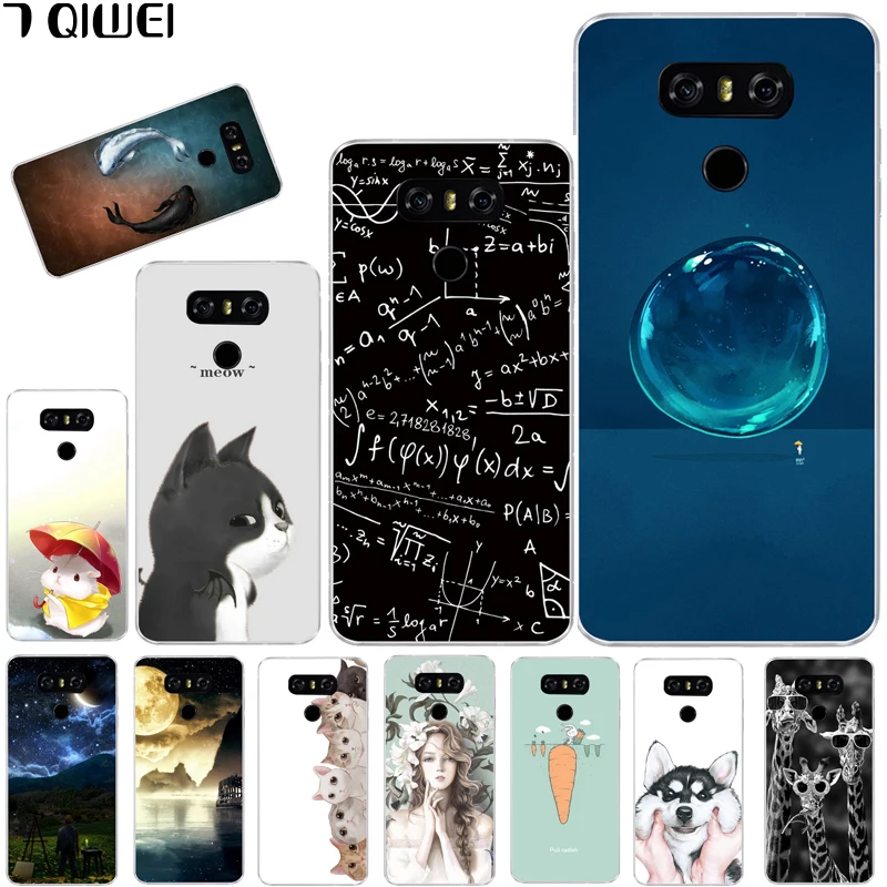 

Print Cute Pattern Fundas Case For LG G6 Case Silicon Animal Coque For LG G6 Cover Case Soft TPU Capa for LGG6 Cartoon 5.7'' G 6