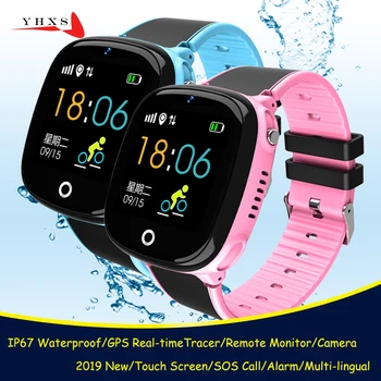 

2019 New IP67 Waterproof Smart Safe GPS Location Remote Camera SOS Call Monitor Wristwatch Finder Tracker Watch for Kids Child