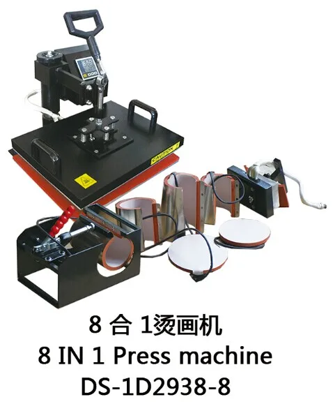 Гуанчжоу 8 в 1 термопресс машина Кружка Крышка для печатной машины