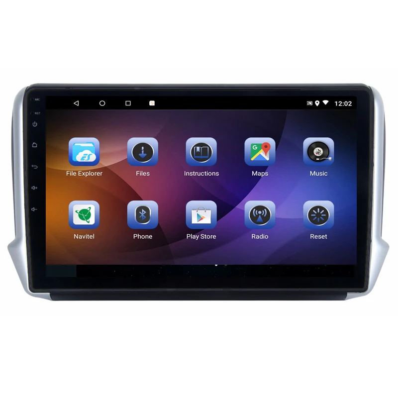Top 10" 4G RAM 2.5D IPS 8 CORE Android 9.1 Car DVD Multimedia Player GPS for Peugeot 2008 208 2013 2014-2016 audio radio navigation 2