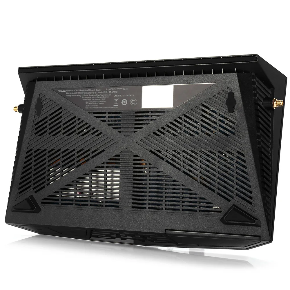 ASUS RT AC88U AC3100 двухдиапазонный гигабит Wi Fi 802.11AC 2 4 ГГц/5 ГГц 8 портов Gigabit Ethernet Черный