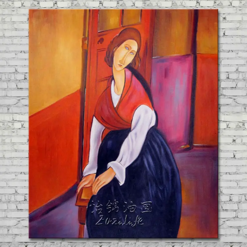 Репродукция Modigliani ручная роспись, Modigliani самая известная живопись для гостиной, спальни, комнаты, декоративные