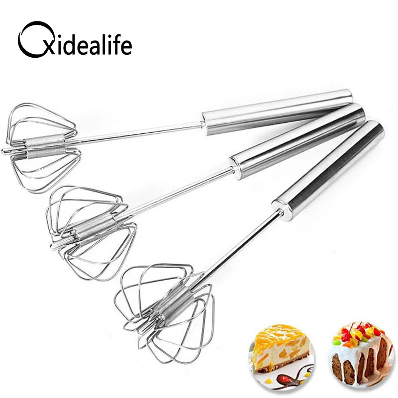 Xidealife stainless steel Hand Egg Beaters Whisk Eggbeater dressing