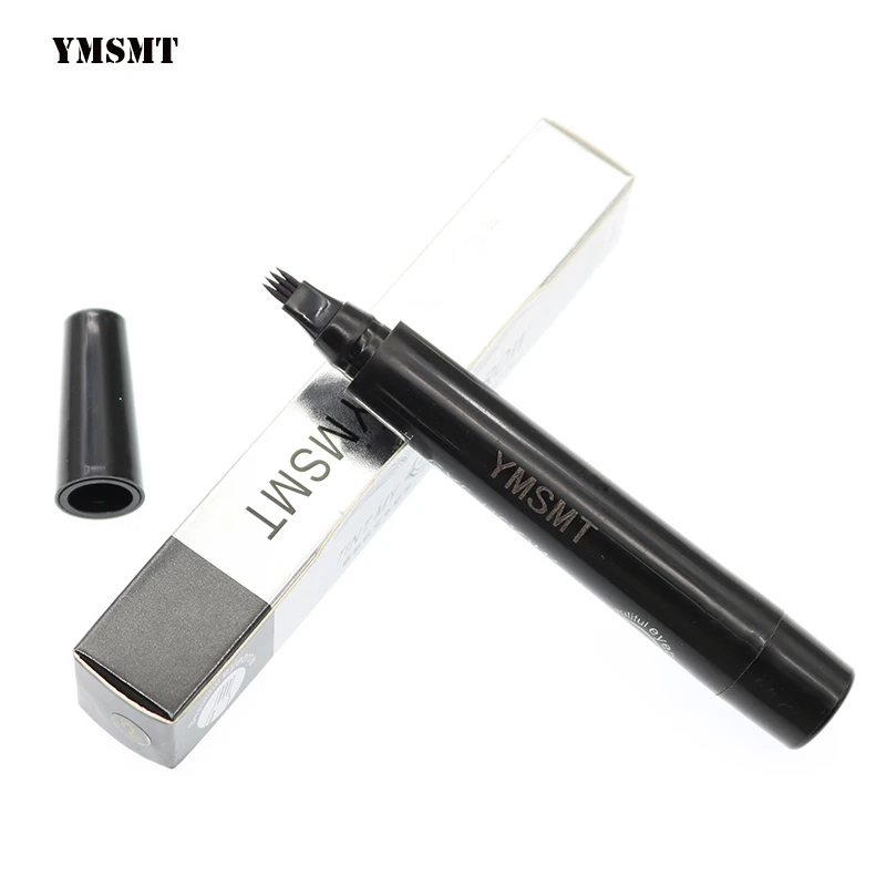 YMSMT Eyebrow Pencil Waterproof Fork Eyebrow Pencil Tattoo Pen Long-Lasting Professional Thin Section Sketch Waterproof Eyebrow