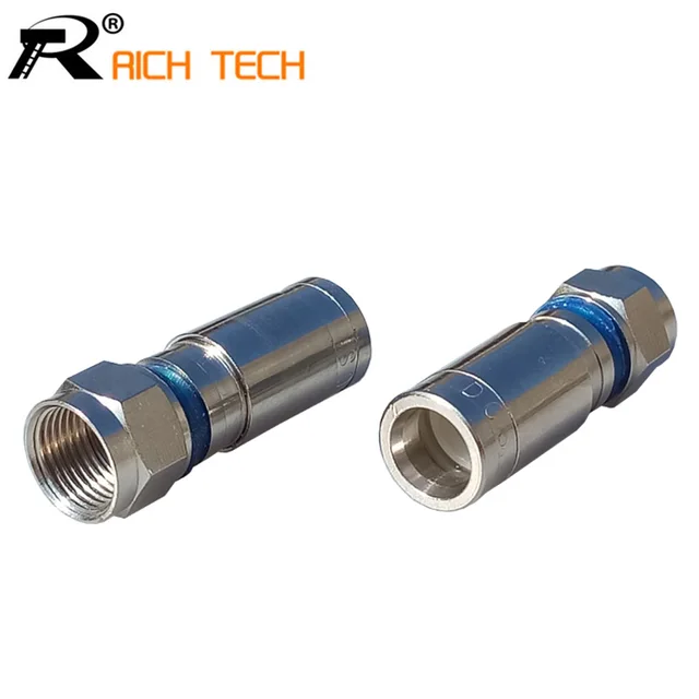 3pcs High quality RG59 rf Wire connector Weatherproof F Compression