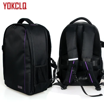 

YOKCLQ 7490 Upgraded version Waterproof multi-functional Digital DSLR Camera Video Bag w/ Rain Cover SLR Camera Bag PE Padded