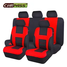 Car-Pass Brand New Styling Front Rear Universal Car Seat Covers 9 Pieces/Set Luxury Auto Cute Pink Car Seat Covers