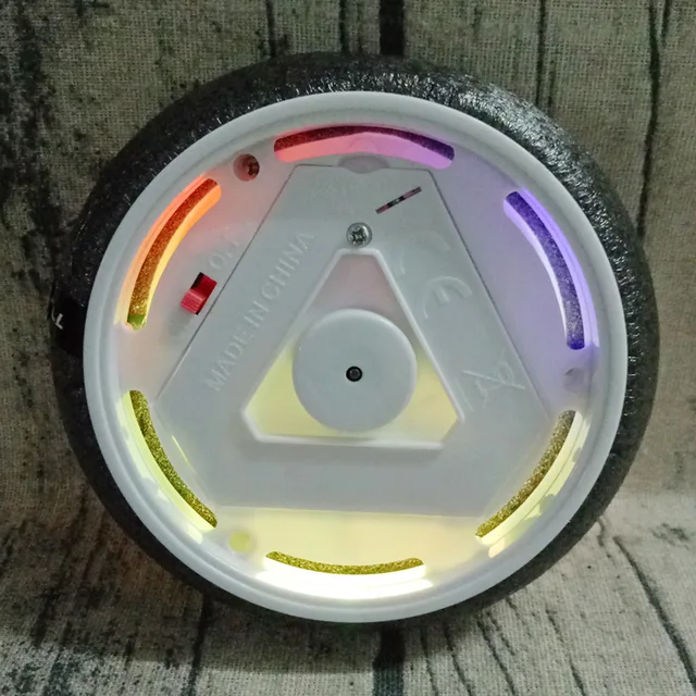 New 1Pcs Funny LED Light Flashing Arrival Air Power Soccer Ball Disc Indoor Football Toy Multi-surface Hovering And Gliding Toy