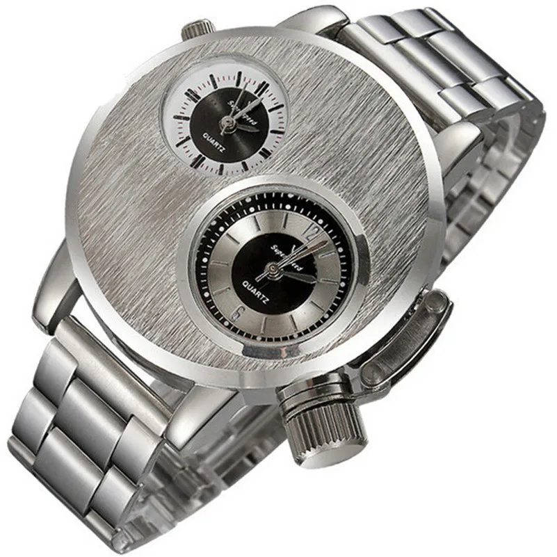 

Hot Watch Fashion New Men Stainless Steel Dial Quartz Analog Wrist Watches New Watch Men Relogio Masculino