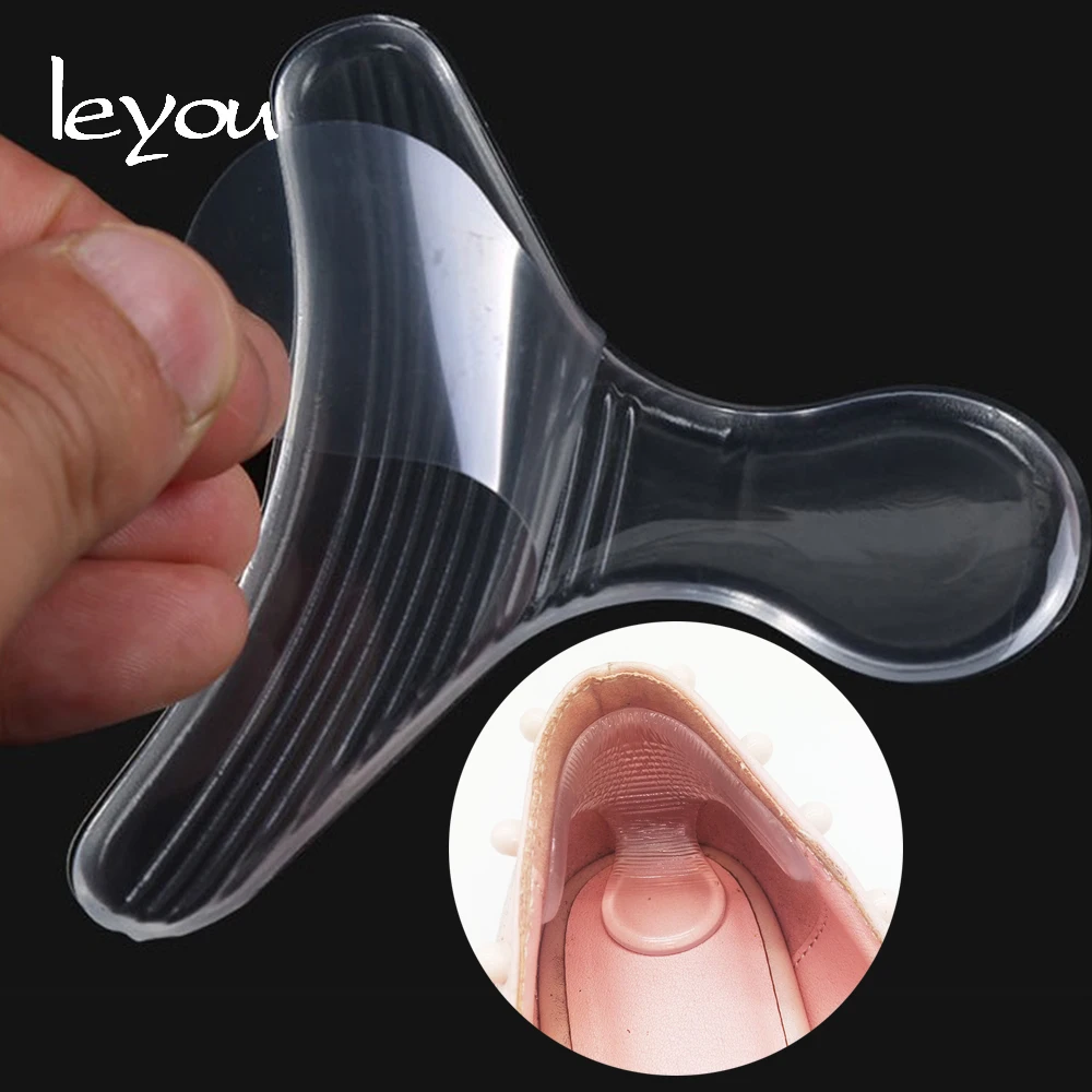 

Leyou 2 to 5 Pairs Silicon Heel Grips for Shoes Pads for Heels Cushion Pads Foot Care Silicon Back Heel Liner For Shoes New