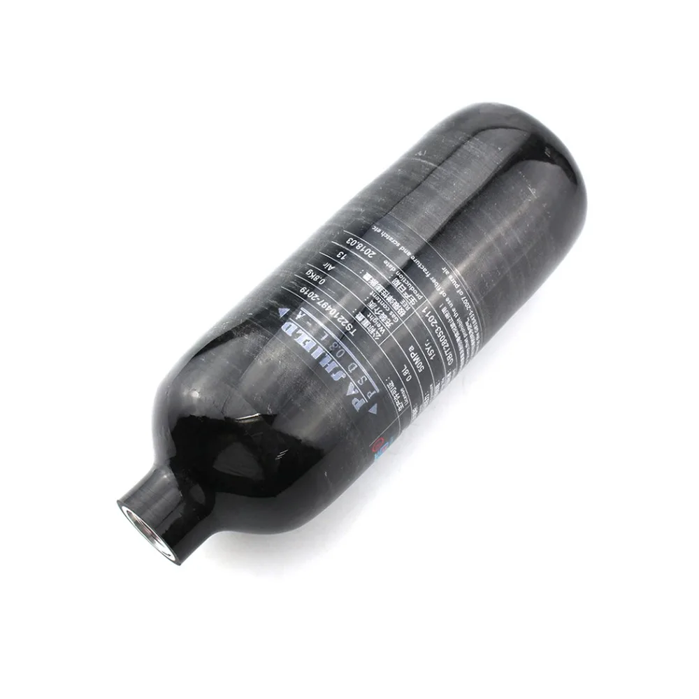 

PCP Paintball Airsoft Airforce Scuba 300Bar M18x1.5 High Pressure Cylinder 0.8L Carbon Fiber Tank Light Durable 30mpa 4500psi