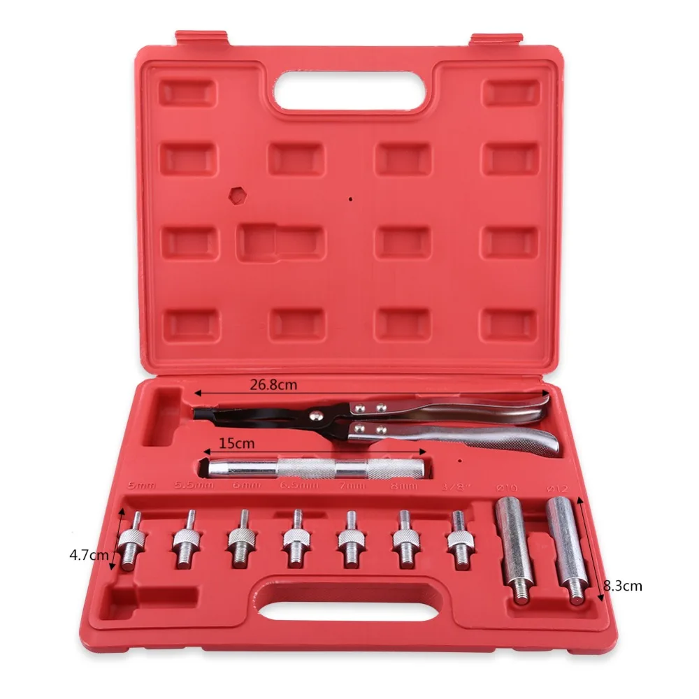 

set of tools Includes pliers drive sleeve drive handle adapter 11 piece / box utility valve seal remover and mounting kit