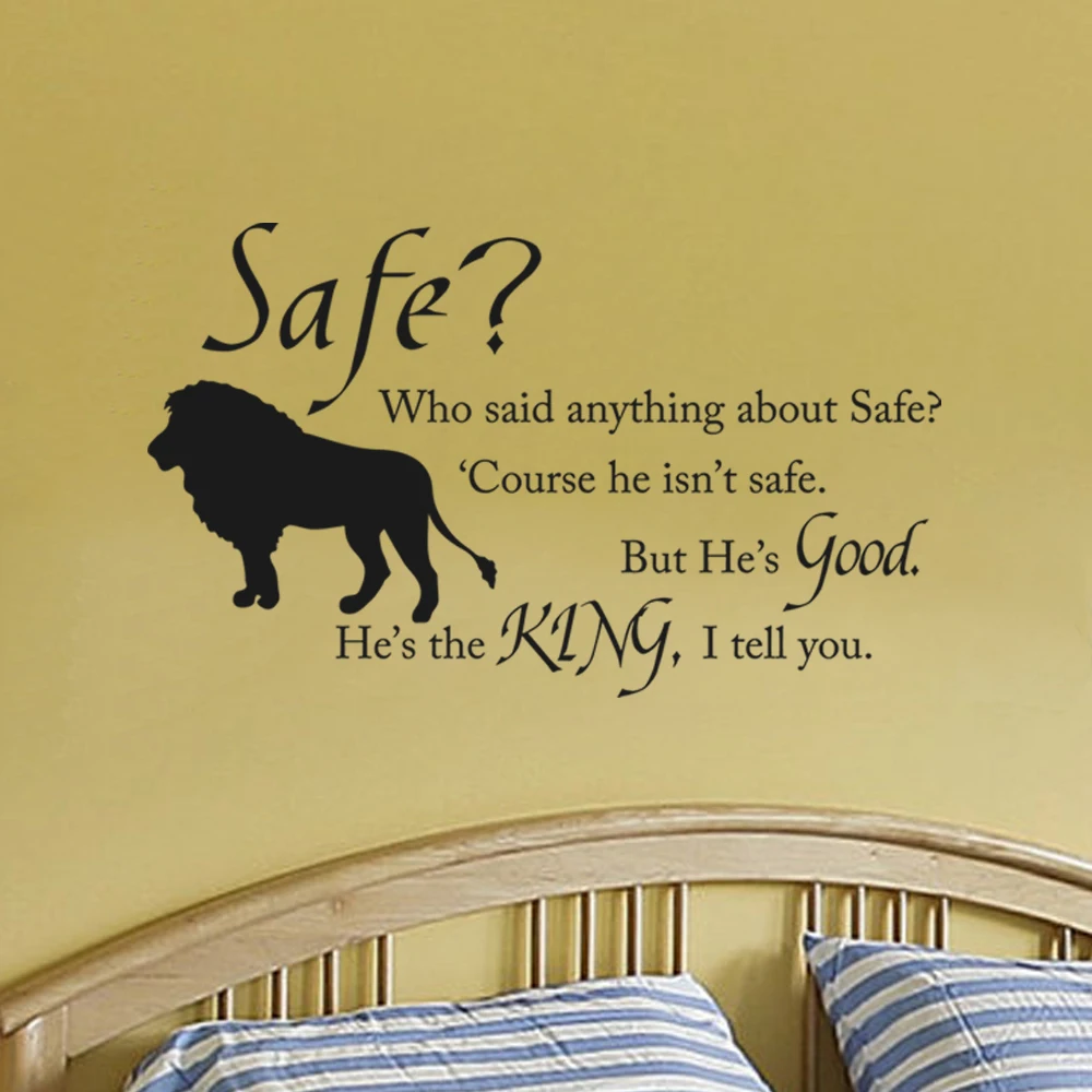 Chronicles of Narnia Aslan Safe Boys Room Wall Decal Children Nursery