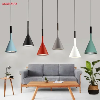 

Nordic pendant lights metal cement lamp hot household modern dining-room bedside bedroom single-head cement droplight