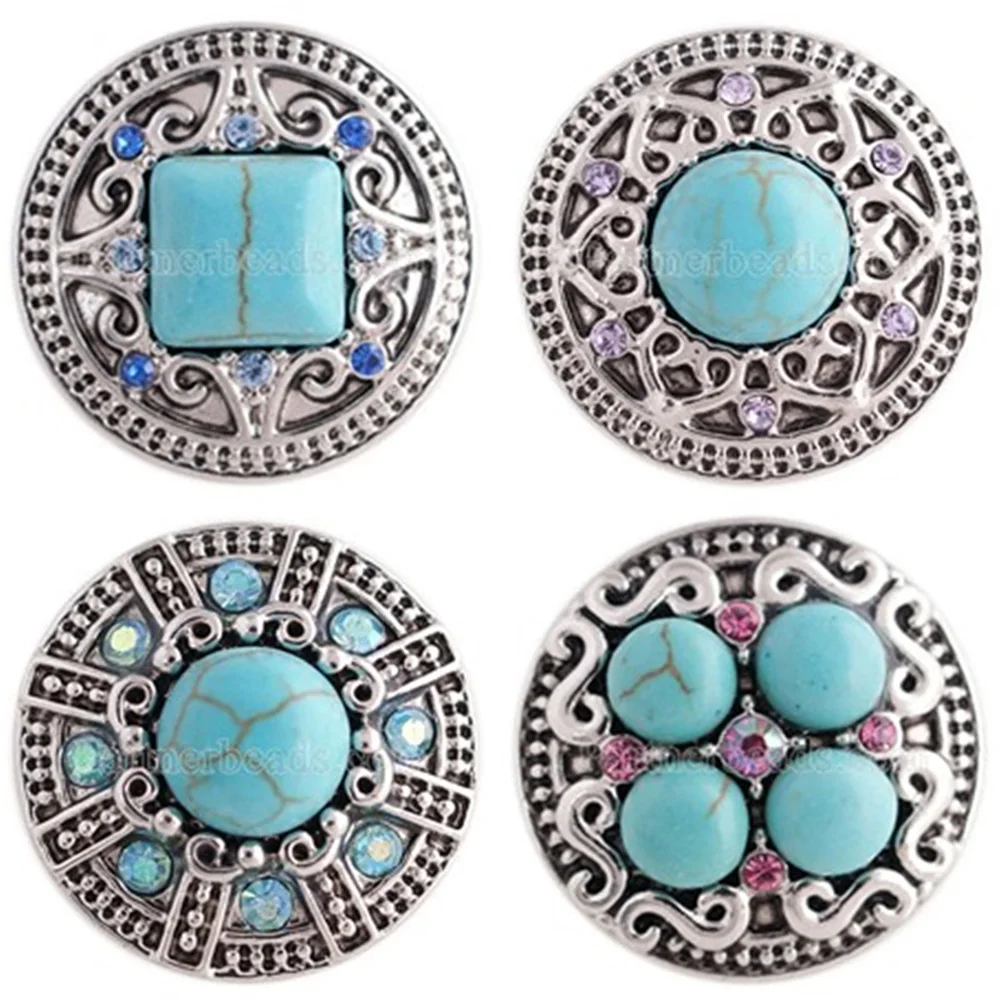 

20MM New hot sale snap silver Antique plated KC5375 charms beads for jewelry making vintage for woman fit DIY snap bracelets