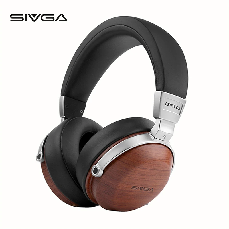 SIVGA SV003 деревянные Накладные наушники Hifi стерео шумоизоляция монитор