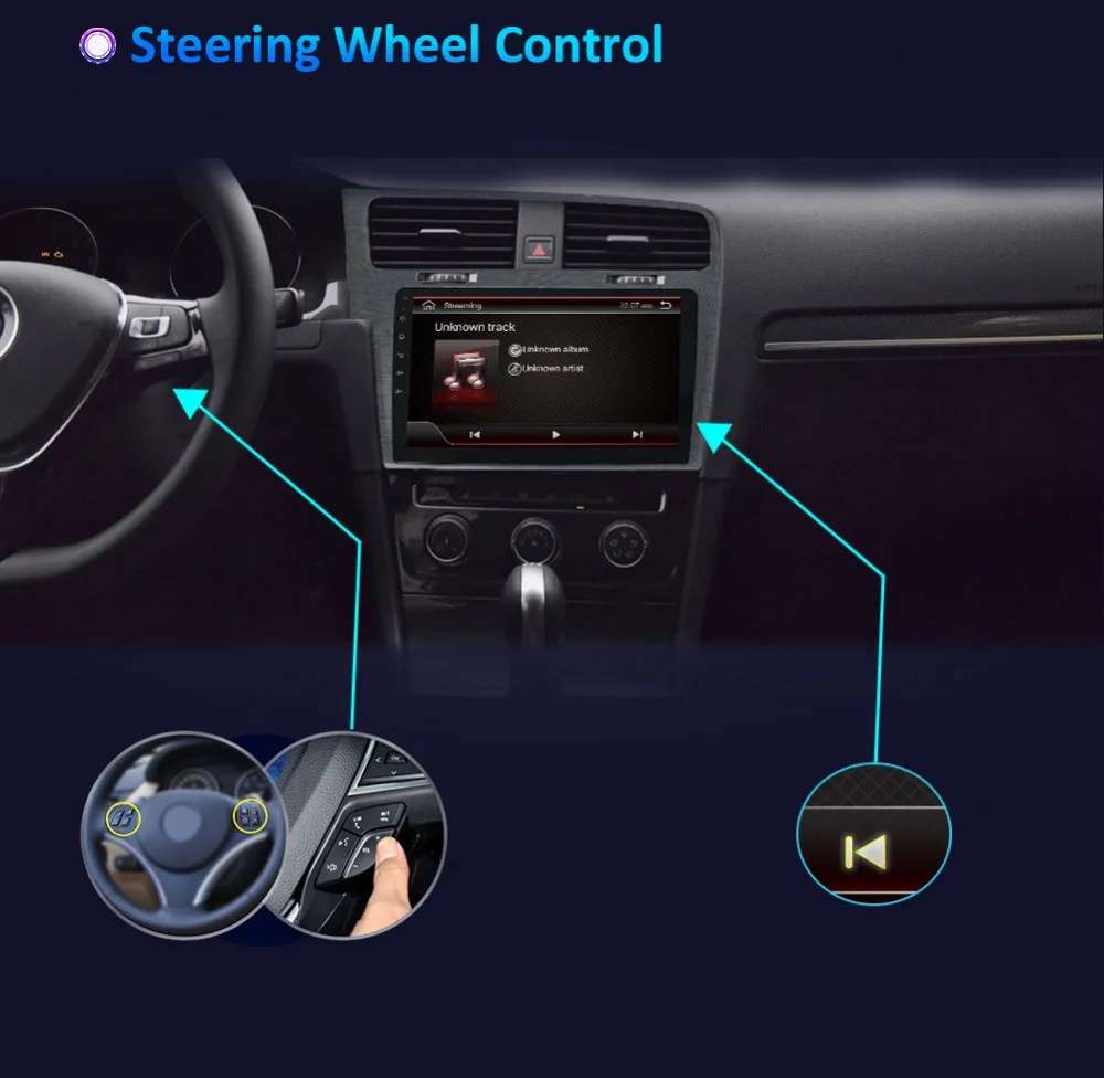 Excellent Bosion 2 din For Volkswagen golf 7 2013 Android 9 Autoradio Car Multimedia Player GPS Navigation Head Unit with wifi BT RDS USB 11