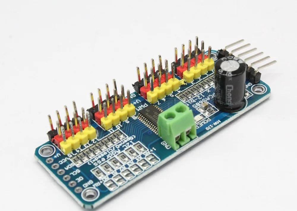 

16 Channel 12-bit PWM/Servo Driver-I2C interface PCA9685 module for arduino or Raspberry pi shield module servo shield
