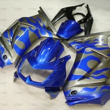 Ниндзя 250R 2008- обтекателя EX250 2013 обтекатель для Kawasaki Zx250r 2009 синий серебряная рамка мотоцикл обтекатель