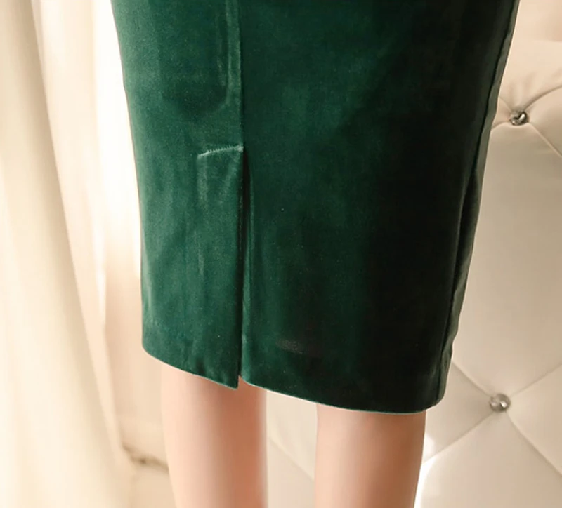Сексуальное зеленое бархатное женское облегающее вечернее платье с открытыми плечами, облегающее вечернее платье средней длины с тонкой талией, женское Клубное платье, vestidos femme