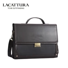 Promotion Men’s PU Leather Briefcase Fashion Handbags for Man Sacoche Luxury Male Bag Dark Coffee Business OL Hasp Shoulder Bags