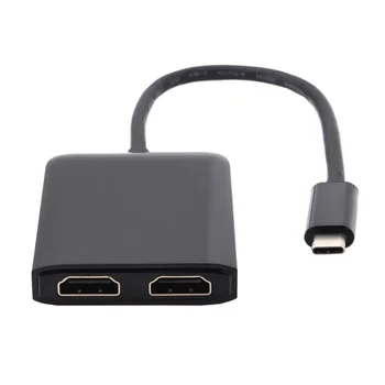 

CY USB-C USB 3.1 Type C to Dual HDMI 4K 30HZ Adapter for Laptop & Monitor HDTV