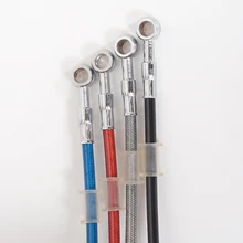 1500mm 2000mm 2300mm Motocicleta Tubo tubo de Freno De Acero Trenzado Manguera De Aceite Hidráulico de Freno Reforzado O Embrague Línea tubería